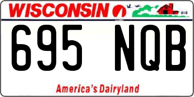 WI license plate 695NQB