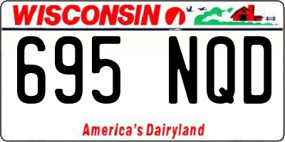WI license plate 695NQD