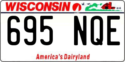 WI license plate 695NQE