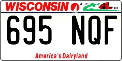 WI license plate 695NQF