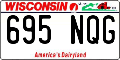 WI license plate 695NQG