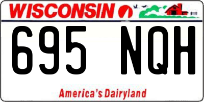 WI license plate 695NQH