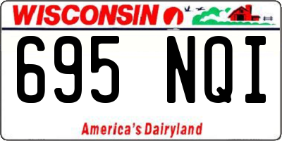 WI license plate 695NQI