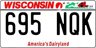 WI license plate 695NQK