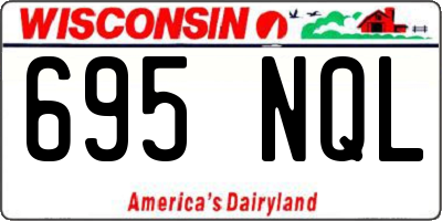 WI license plate 695NQL
