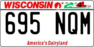 WI license plate 695NQM