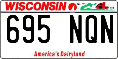 WI license plate 695NQN