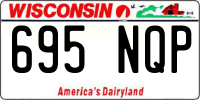 WI license plate 695NQP