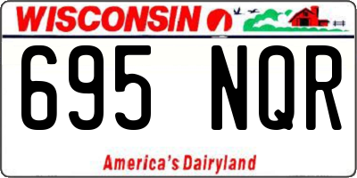 WI license plate 695NQR