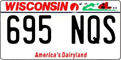 WI license plate 695NQS