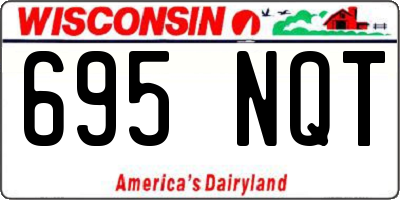 WI license plate 695NQT