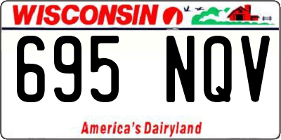 WI license plate 695NQV