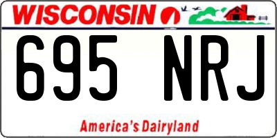 WI license plate 695NRJ