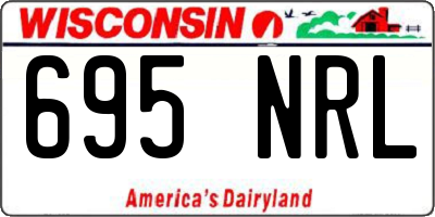 WI license plate 695NRL