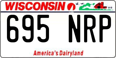 WI license plate 695NRP