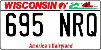 WI license plate 695NRQ