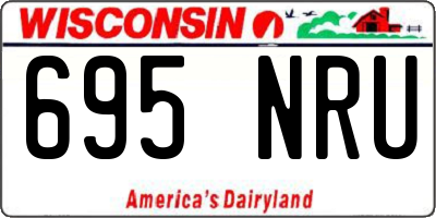 WI license plate 695NRU