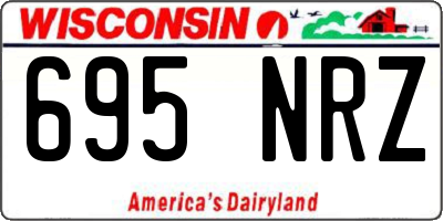 WI license plate 695NRZ