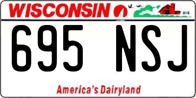 WI license plate 695NSJ