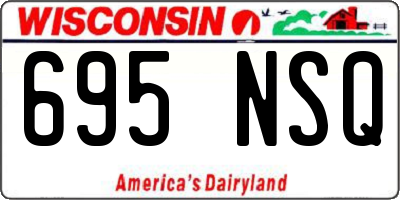 WI license plate 695NSQ
