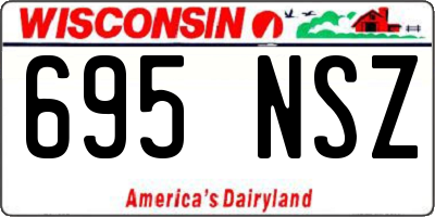 WI license plate 695NSZ