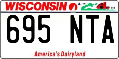 WI license plate 695NTA