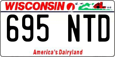 WI license plate 695NTD
