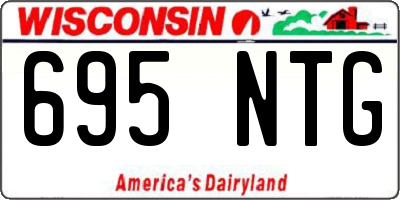 WI license plate 695NTG