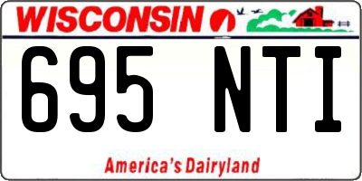 WI license plate 695NTI