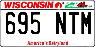 WI license plate 695NTM