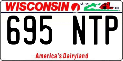 WI license plate 695NTP