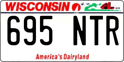 WI license plate 695NTR
