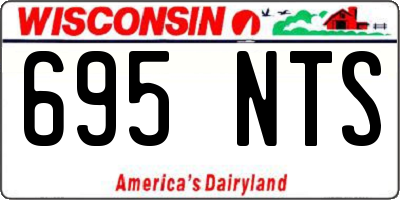 WI license plate 695NTS