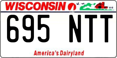 WI license plate 695NTT