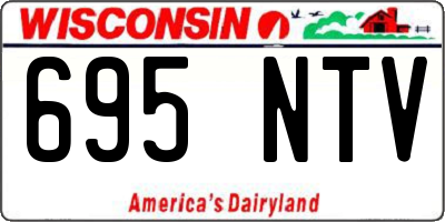 WI license plate 695NTV