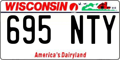 WI license plate 695NTY