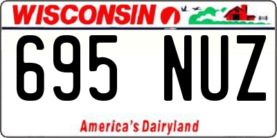 WI license plate 695NUZ