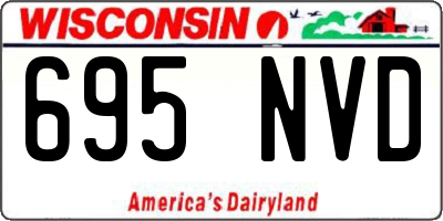 WI license plate 695NVD