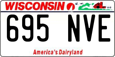 WI license plate 695NVE