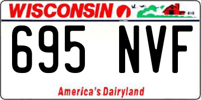 WI license plate 695NVF