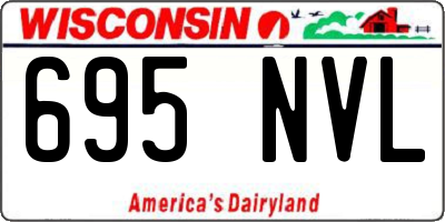 WI license plate 695NVL