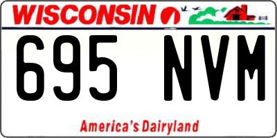 WI license plate 695NVM