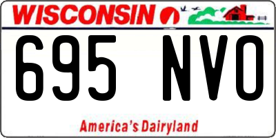 WI license plate 695NVO