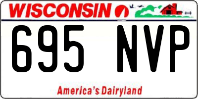 WI license plate 695NVP