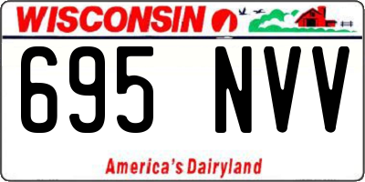 WI license plate 695NVV