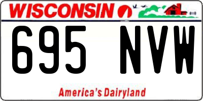 WI license plate 695NVW