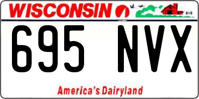 WI license plate 695NVX