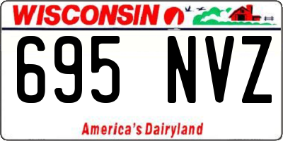 WI license plate 695NVZ