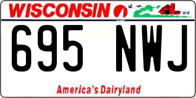 WI license plate 695NWJ