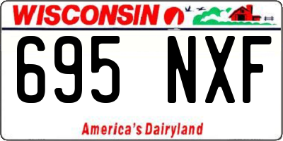 WI license plate 695NXF